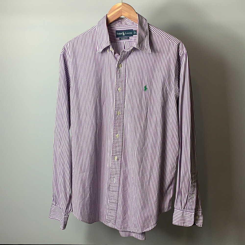 Ralph Lauren Men’s Classic Fit Striped Button Down